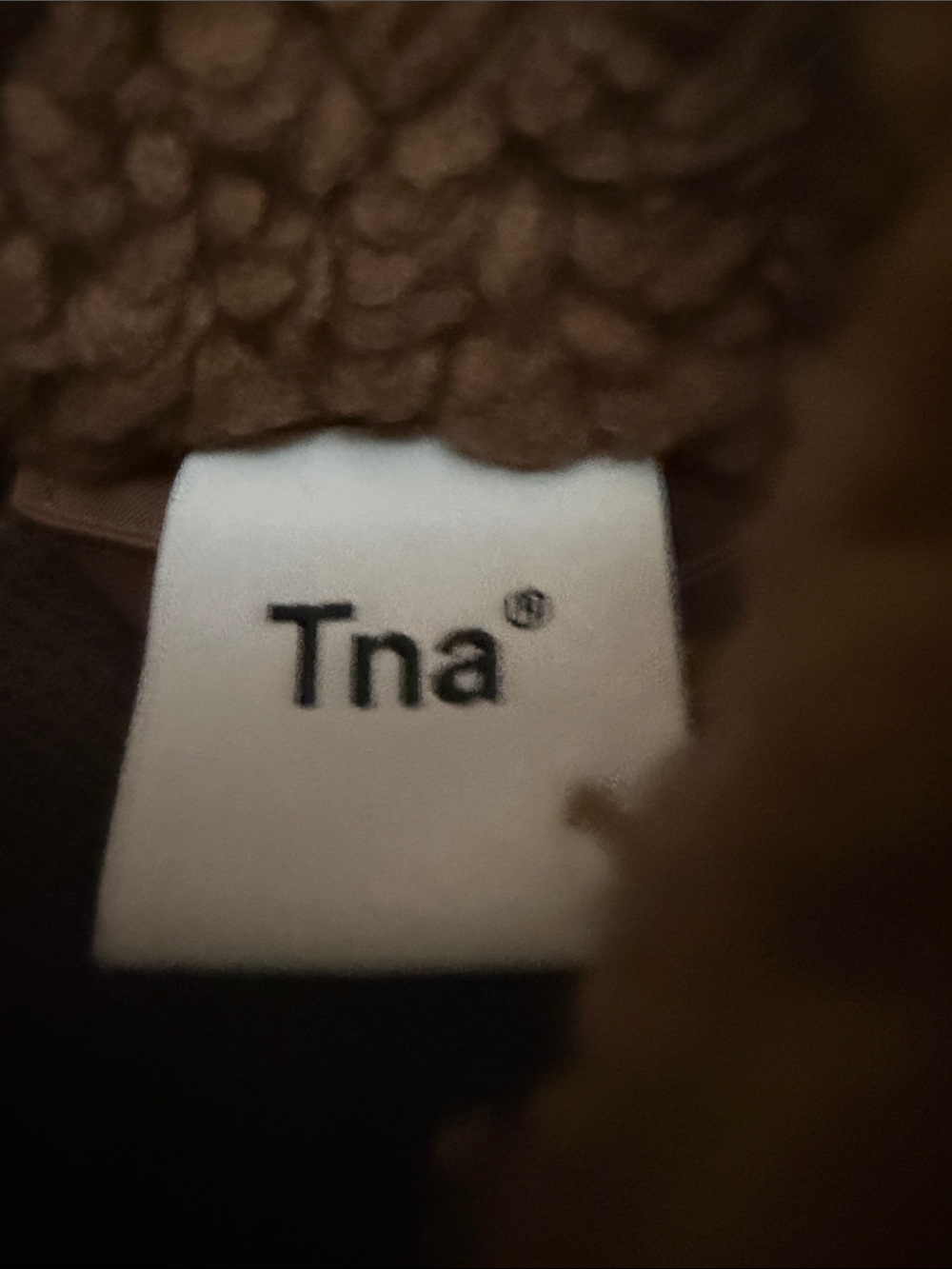TNA Aritzia Teddy Polar Vest in Brown - Picture 3 of 10